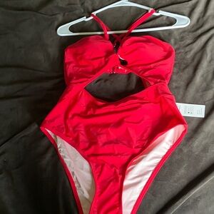 Cupshe Vibrant Red Cutout One-Piece Swimsuit